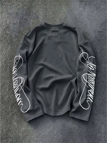 Longsleeve met geprinte tekst