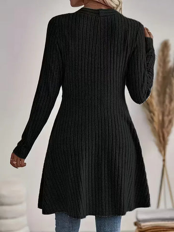 Zwarte cardigan met V-hals