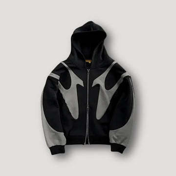 Oversized hoodie met colorblock design