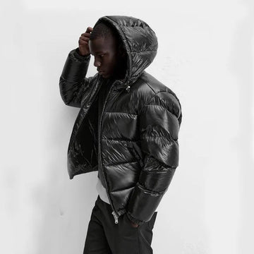Puffer jacket met capuchon