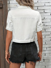 Stijlvolle Denim Jack met Korte Mouwen - Lotte