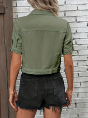 Stijlvolle Denim Jack met Korte Mouwen - Lotte