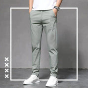 Aaron | Stretch broek in stijlvolle Dutch fashion. in de kleur Grijs voor heren in stijl ideaal voor de herfst.