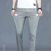 Aaron | Stretch broek in stijlvolle Dutch fashion. in de kleur Grijs voor heren in stijl ideaal voor de herfst.