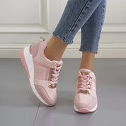 Air Sneakers | Nooit meer pijnlijke voeten in de kleur Beige voor dames in stijl geschikt voor alle seizoenen.