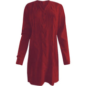 Alba | Geribde tuniekjurk in de kleur Wit voor dames in stijl ideaal voor de herfst.