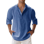 Alexander | Casual herenoverhemd in de kleur Blauw voor heren in stijl ideaal voor de zomer.