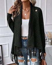 Anita | Effen winter vest in de kleur Zwart voor dames in stijl ideaal voor de herfst.