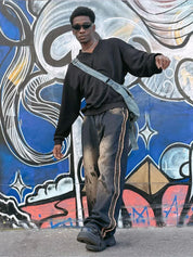 Arend | Franje loose-fit spijkerbroeken in de kleur Beige voor heren in stijl ideaal voor de lente.