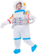 Astronaut Kostuum voor carnaval (Kids & Adults) in de kleur Wit voor dames in stijl geschikt voor alle seizoenen.
