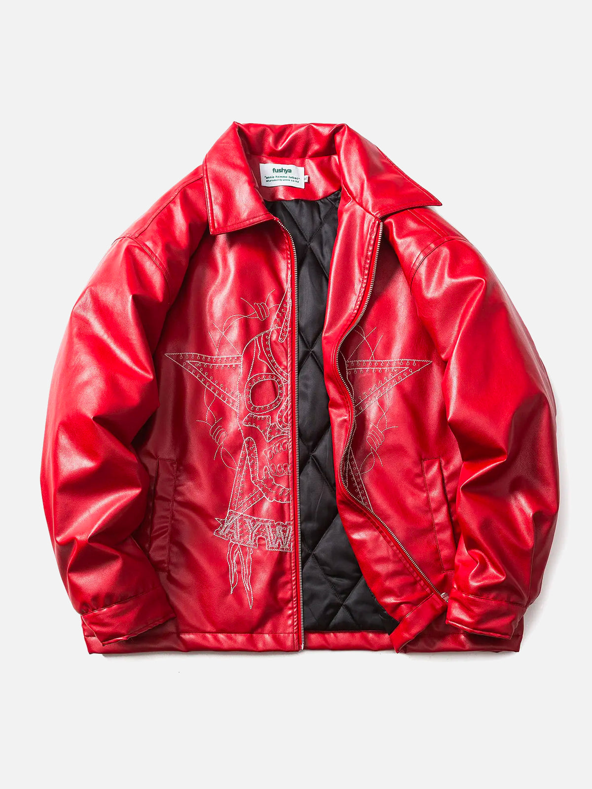 Aukje | Stijlvol straatracejack in de kleur Rood voor dames in stijl ideaal voor de herfst.