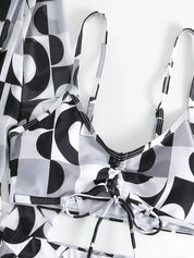 Aya bikini set | 3-delig & trendy in de kleur Blauw voor dames in Beach stijl ideaal voor de zomer.