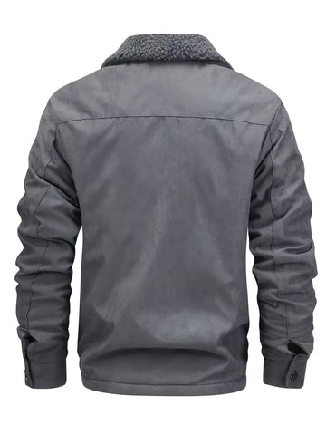 Puffer jacket met plush lining