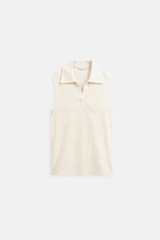 Stijlvolle Mouwloze Top met Kraag - Mathijs