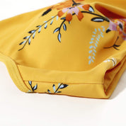 Belle | Hoge taille, kleurrijke damesbikini in de kleur Zwarte top - Bloemen slip voor dames in stijl ideaal voor de zomer.