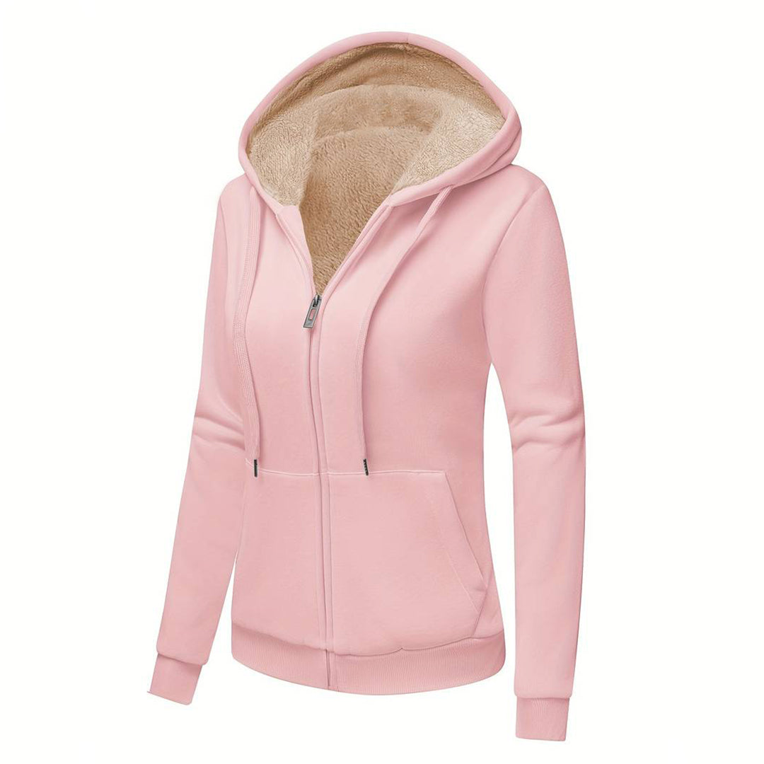 Bente | Elegant Dames Sweatshirt met Koordjes in de kleur Rood voor dames in Casual stijl geschikt voor alle seizoenen.