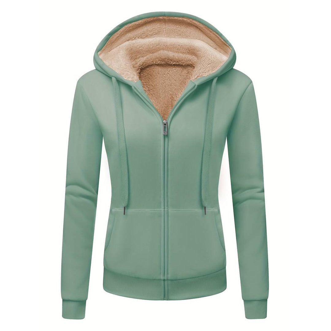 Bente | Elegant Dames Sweatshirt met Koordjes in de kleur Lichtgroen voor dames in Casual stijl geschikt voor alle seizoenen.