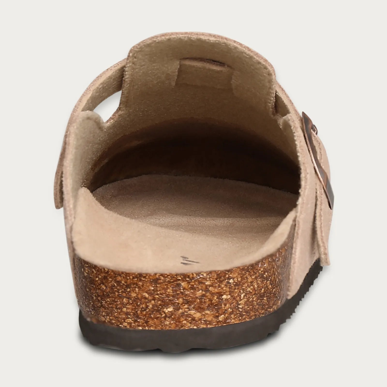Birken | Suède instapsloffen met gesp in de kleur Beige voor heren in Heritage stijl geschikt voor alle seizoenen.