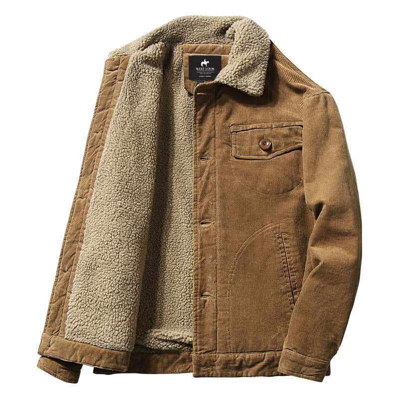 Emery | Trendy fur-lined corduroy jacket afbeelding 8