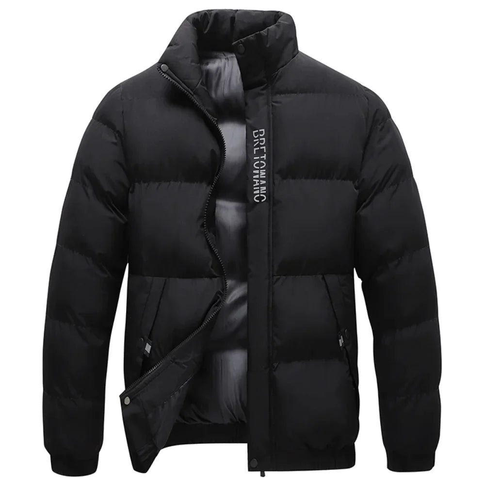 Boss | winterjas met kraag voor heren in de kleur Zwart voor heren in stijl ideaal voor de winter