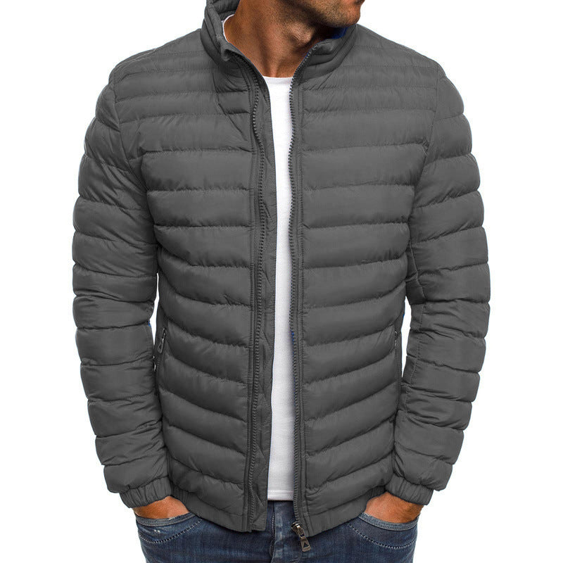 Bryan | Stijlvolle luxueze donsjas in de kleur Grijs voor heren in stijl ideaal voor de herfst.