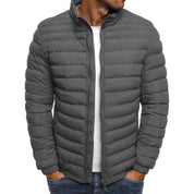 Bryan | Stijlvolle luxueze donsjas in de kleur Grijs voor heren in stijl ideaal voor de herfst.
