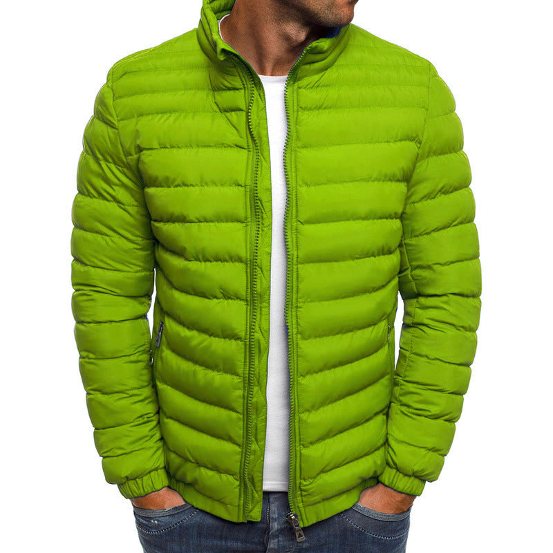 Bryan | Stijlvolle luxueze donsjas in de kleur Groen voor heren in stijl ideaal voor de herfst.