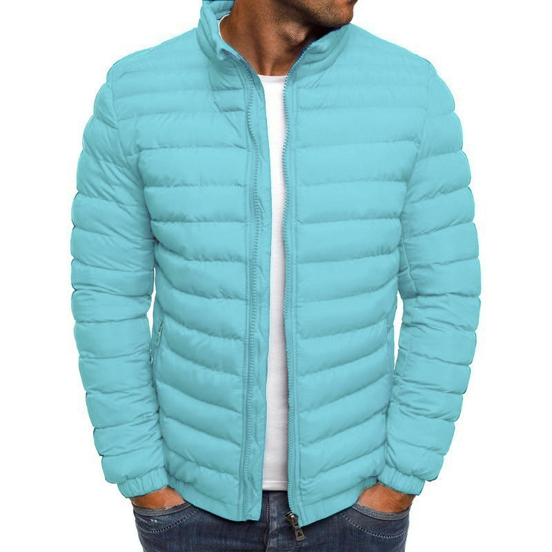 Bryan | Stijlvolle luxueze donsjas in de kleur Lichtblauw voor heren in stijl ideaal voor de herfst.