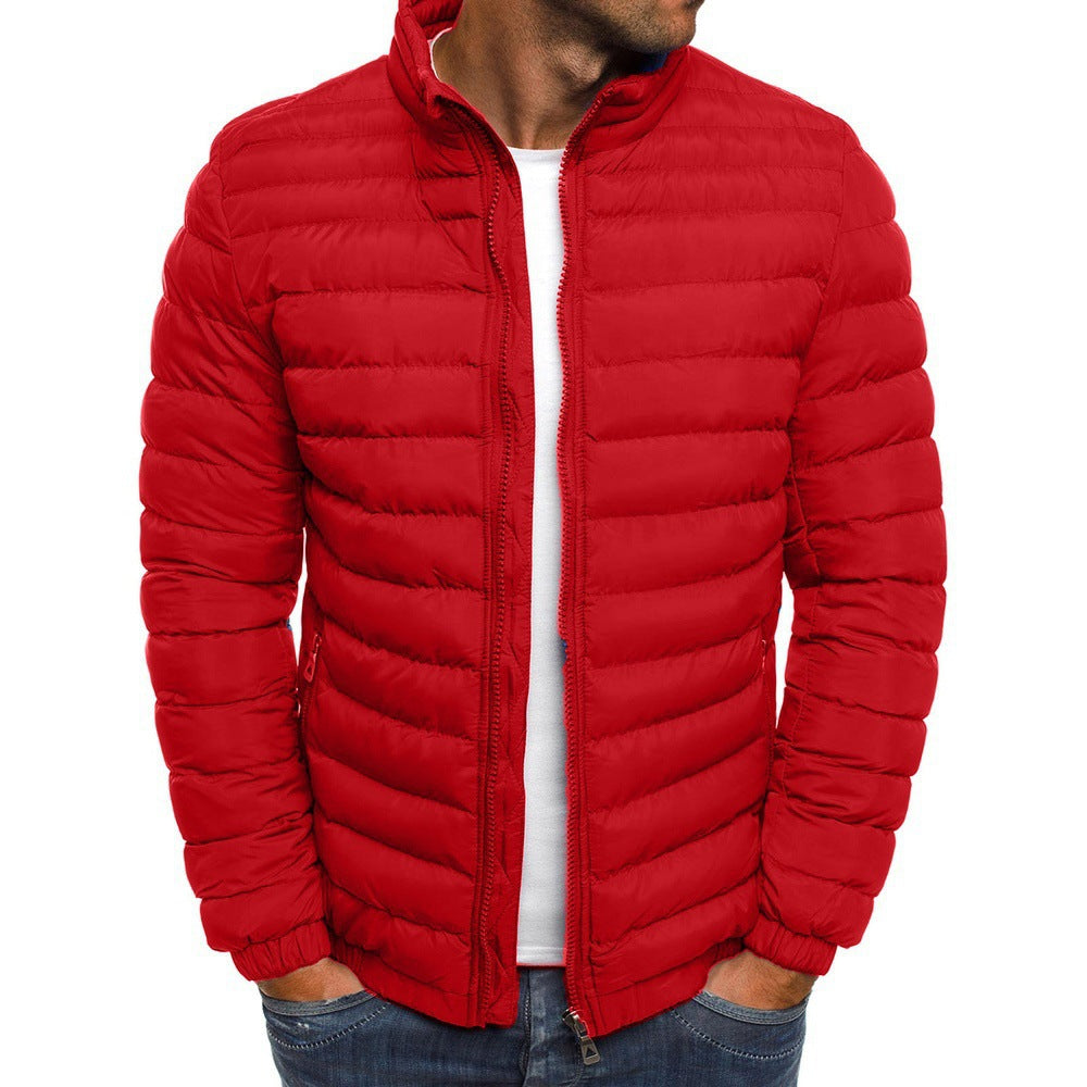Bryan | Stijlvolle luxueze donsjas in de kleur Rood voor heren in stijl ideaal voor de herfst.