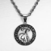 Bryan | Zilveren sterrenbeeld ketting in de kleur Aries voor heren in stijl geschikt voor alle seizoenen.