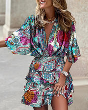 Stijlvolle mini jurk met trendy print, flatterende snit en doordachte details voor een vleugje vrouwelijkheid.Comfortabel, duurzaam en perfect voor dagelijks gebruik.