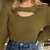 Carrie | Elegant blouse in de kleur Groen voor dames in stijl geschikt voor alle seizoenen.