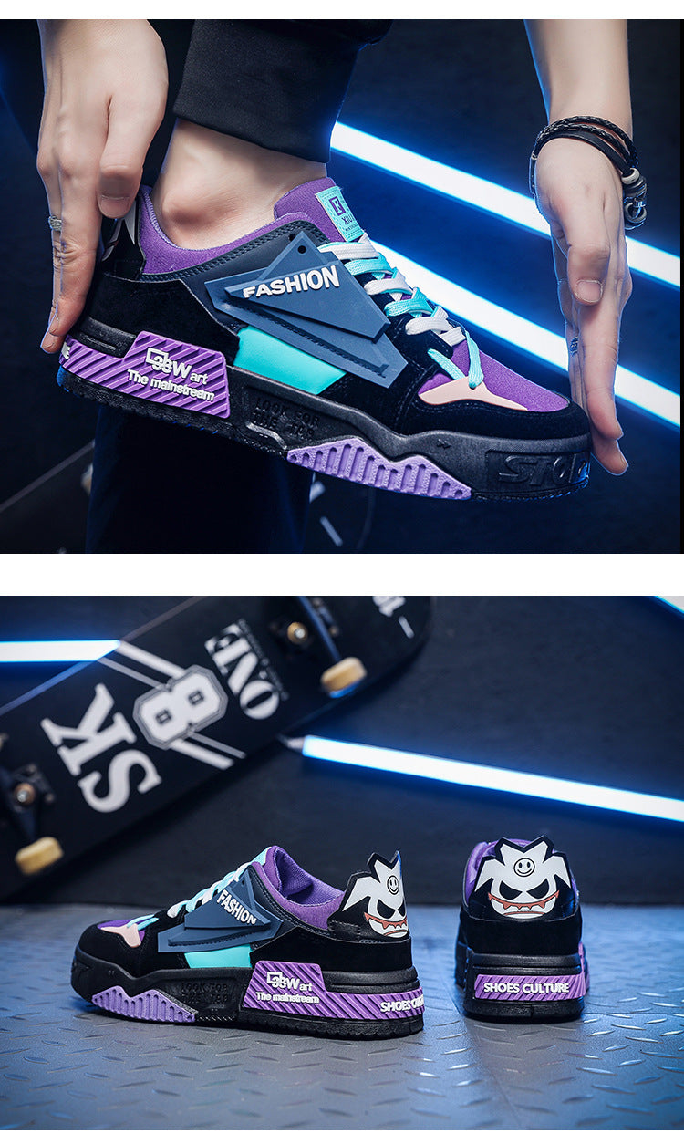 Cas | Trendy heren sneakers in diverse patronen in de kleur Geel voor heren in stijl ideaal voor de winter