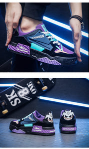 Cas | Trendy heren sneakers in diverse patronen in de kleur Geel voor heren in stijl ideaal voor de winter