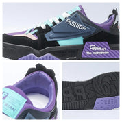 Cas | Trendy heren sneakers in diverse patronen in de kleur Geel voor heren in stijl ideaal voor de winter