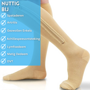 Comfortabele compressiekousen in de kleur S-M (35-40) voor dames in stijl geschikt voor alle seizoenen.