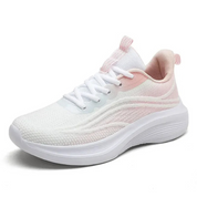 Comfortabele orthopedische schoenen in de kleur Wit/Roze voor dames in stijl geschikt voor alle seizoenen.