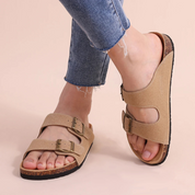 Comfortabele sandalen met kurkvoetbed in de kleur 35 voor dames in stijl ideaal voor de zomer.