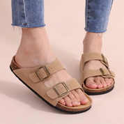 Comfortabele sandalen met kurkvoetbed in de kleur 35 voor dames in stijl ideaal voor de zomer.