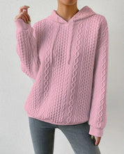 Cosy Chic Hoodie in de kleur Roze voor dames in Lounge stijl ideaal voor de lente.