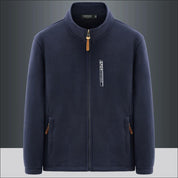 Daan | Dubbelzijdige fleecejas in de kleur Blauw voor heren in Lounge stijl ideaal voor de herfst.