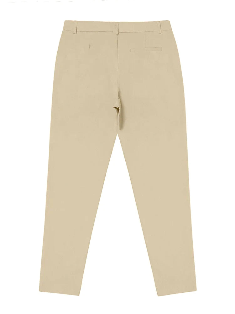 Daan | Stijlvolle potloodbroek voor heren in de kleur Khaki voor heren in stijl ideaal voor de lente.