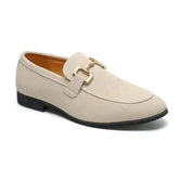 Daan | Suede loafers in de kleur Beige voor heren in Heritage stijl ideaal voor de lente.