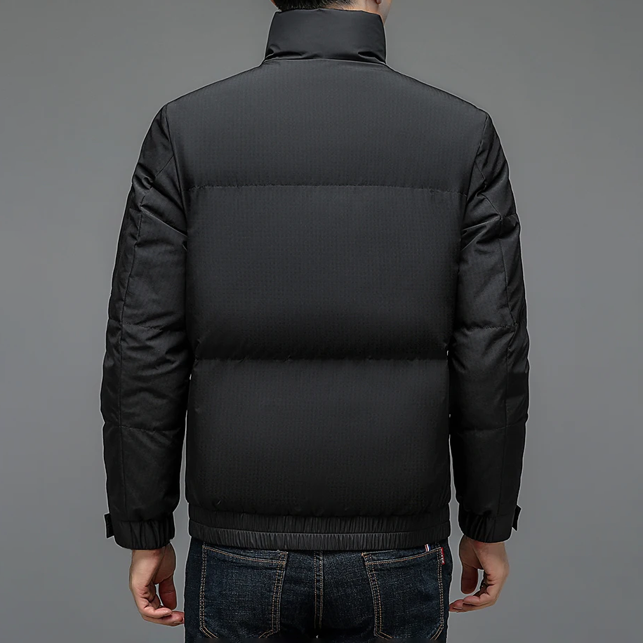 Damien | Puffer donsjack voor heren in de kleur Bruin voor heren in Outdoor stijl ideaal voor de herfst.