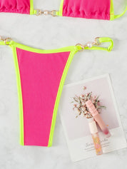 Dante | Braziliaanse & stijlvolle bikini in de kleur Fuchsia voor dames in Beach stijl ideaal voor de zomer.