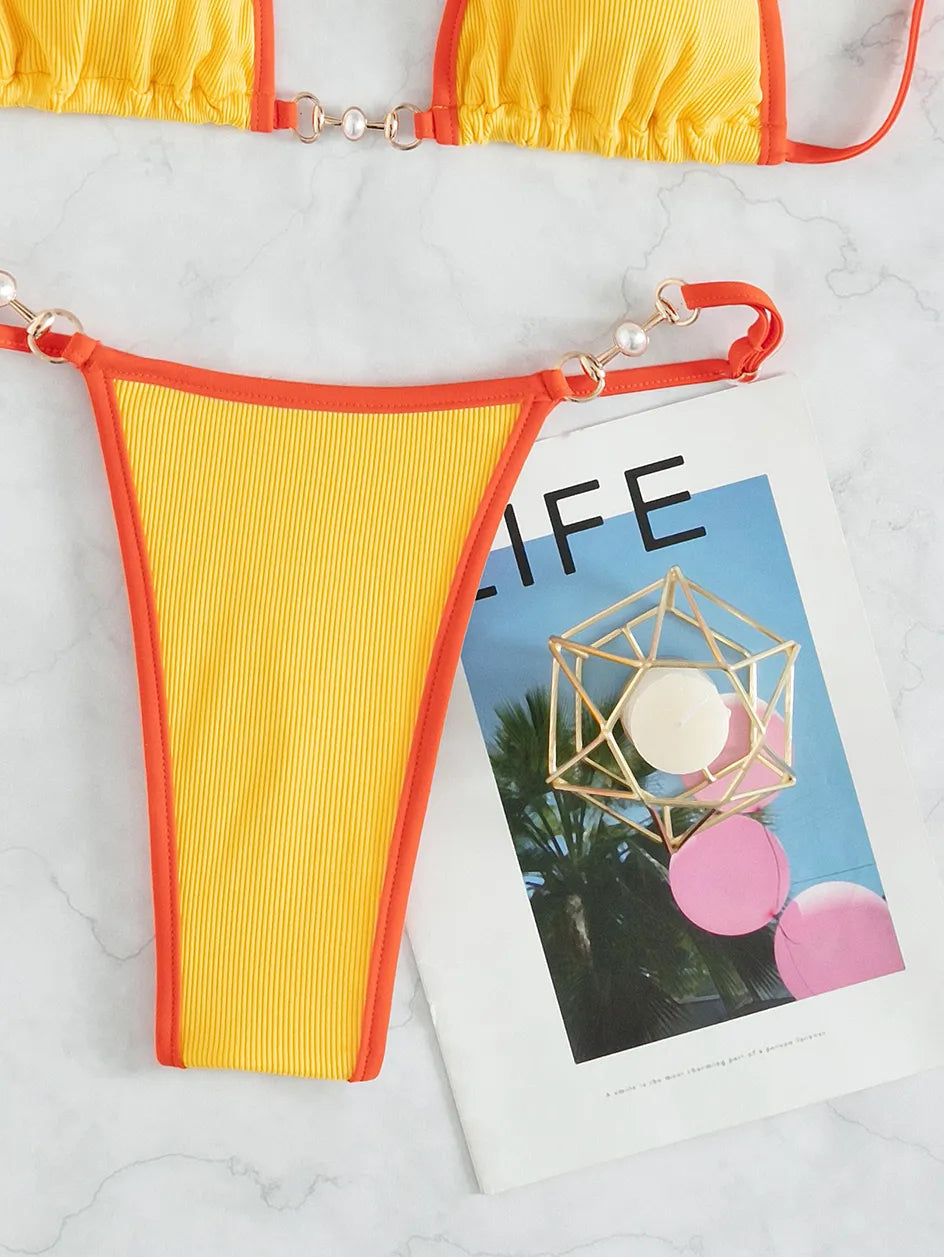 Dante | Braziliaanse & stijlvolle bikini in de kleur Fuchsia voor dames in Beach stijl ideaal voor de zomer.