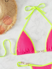 Dante | Braziliaanse & stijlvolle bikini in de kleur Fuchsia voor dames in Beach stijl ideaal voor de zomer.