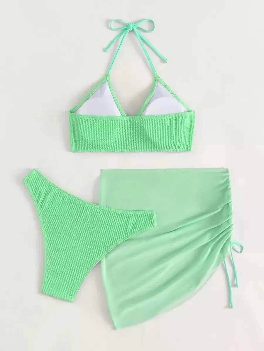 Dante | Comfortabele & trendy bikini set in de kleur Groen voor dames in Beach stijl ideaal voor de zomer.