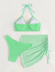 Dante | Comfortabele & trendy bikini set in de kleur Groen voor dames in Beach stijl ideaal voor de zomer.