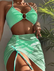 Dante | Comfortabele & trendy bikini set in de kleur Groen voor dames in Beach stijl ideaal voor de zomer.